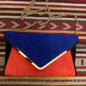 Multicolour funky clutch